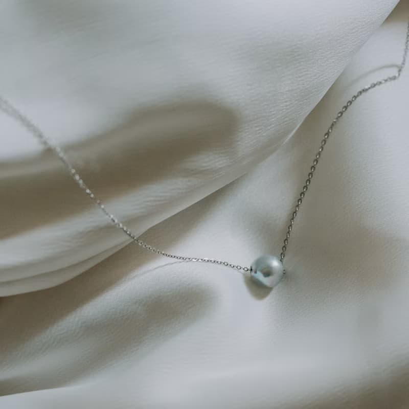 Stella_真多麻單顆珍珠項鍊