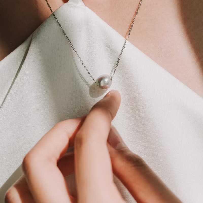 Stella_真多麻單顆珍珠項鍊
