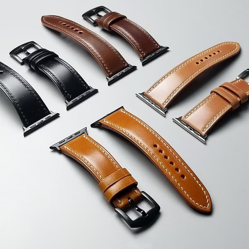 Apple iwatch錶帶/日本馬臀皮真皮錶帶【免費刻名字】蘋果手錶帶