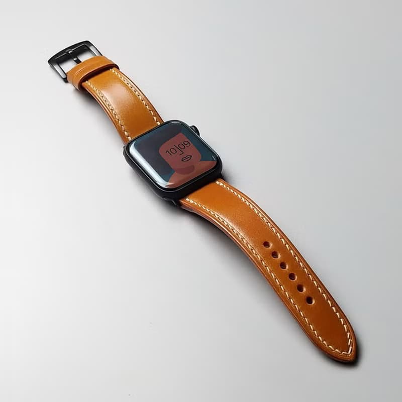 Apple iwatch錶帶/日本馬臀皮真皮錶帶【免費刻名字】蘋果手錶帶