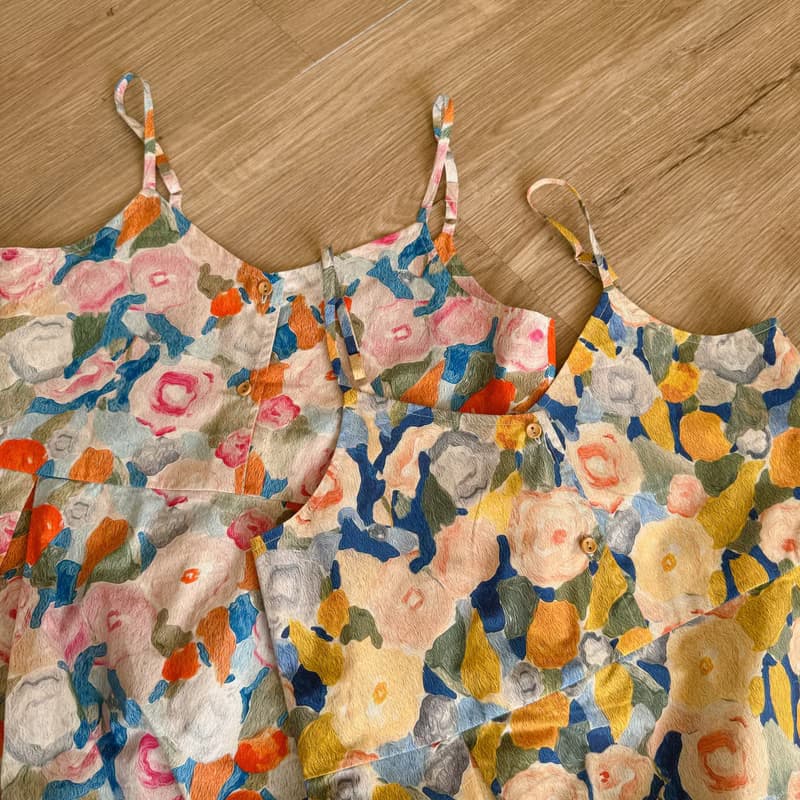 (Spaghetti Strap Dress) Sunny Dress : Orange Blossom橘色