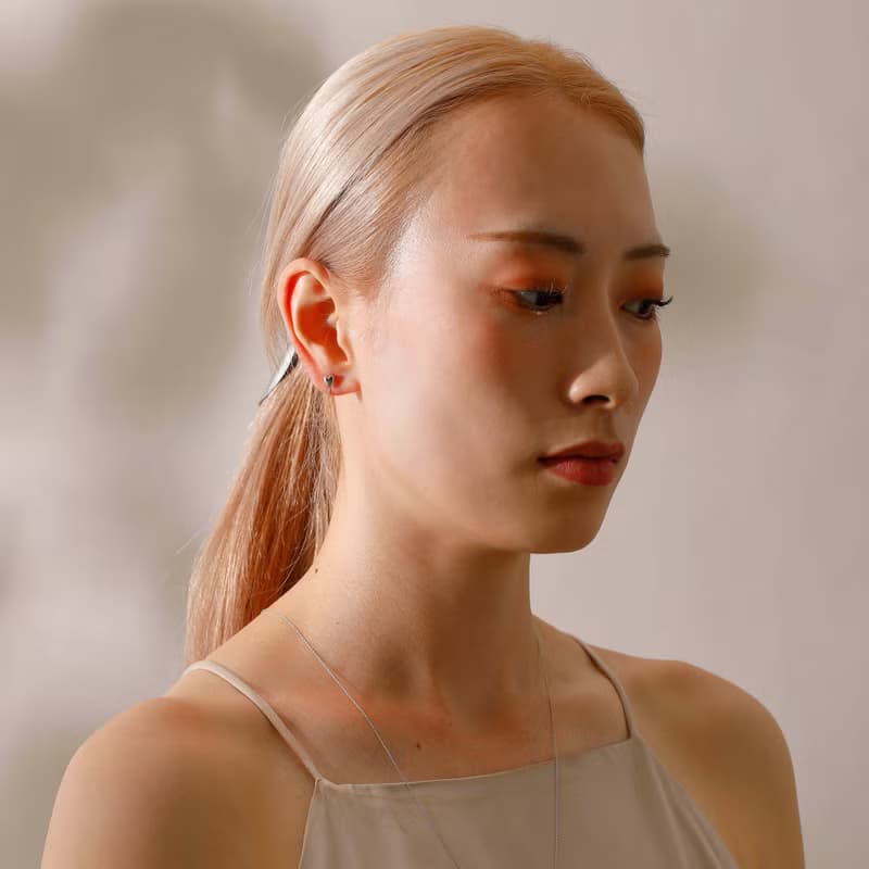 petit heart loop-fit earring SV　ループフィットイヤリング　ミニハート 　シルバー