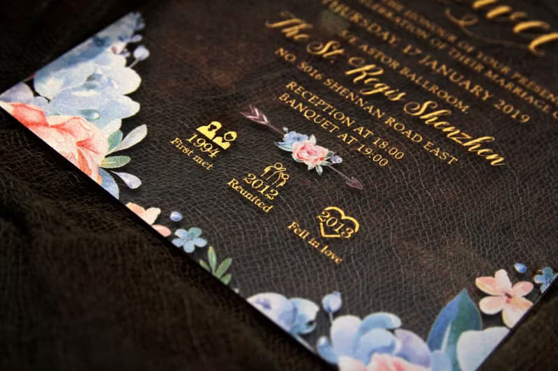 超華麗有機玻璃Acrylic透明西式喜帖設計PPWEDDING原創邀請咭