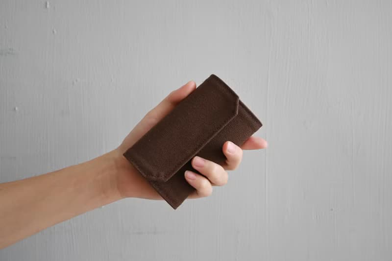 黑巧克力色/咖啡色 帆布包 可水洗紙 零錢包 卡片夾 超輕手感40g