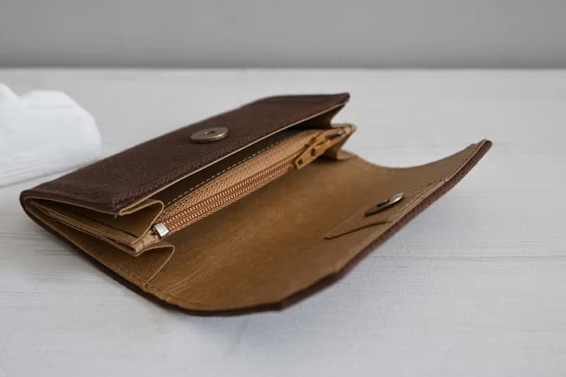 黑巧克力色/咖啡色 帆布包 可水洗紙 零錢包 卡片夾 超輕手感40g