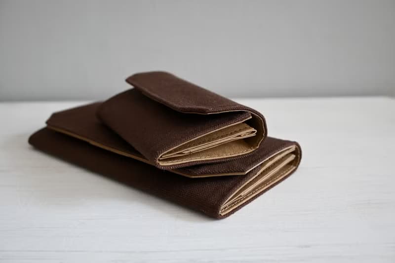 黑巧克力色/咖啡色 帆布包 可水洗紙 零錢包 卡片夾 超輕手感40g