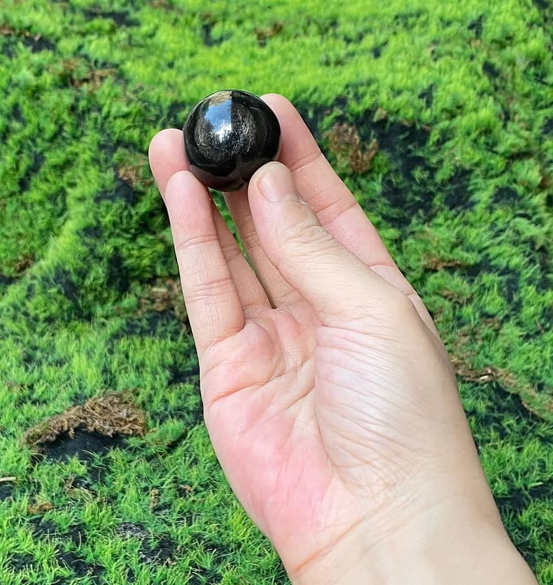 精選銀曜石| 水晶球| 招財避邪保平安  | 排除負能量 | 快速出貨