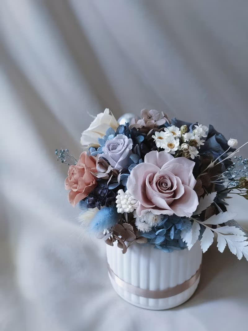 Sheer Whisper絮語藏花_莫蘭迪開幕喬遷永生擴香桌花盆花