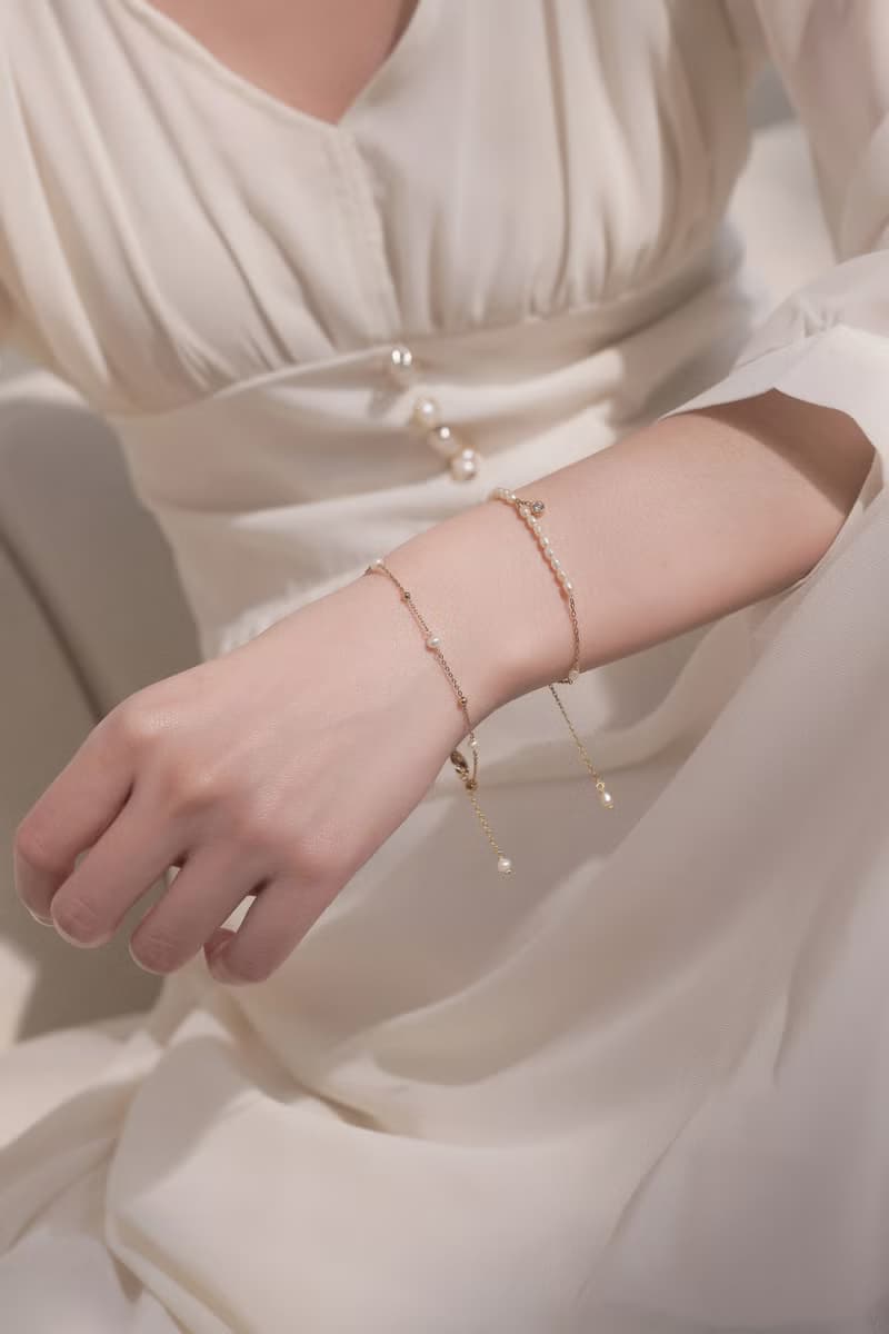 Twinkle。金色暮光珍珠手鍊