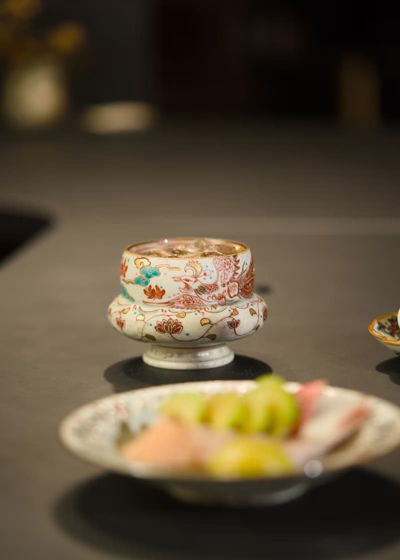 詩瓷集 中華唐風 釉上彩及描金靈獸鳳凰紋 景德鎮手作咖啡杯230ml