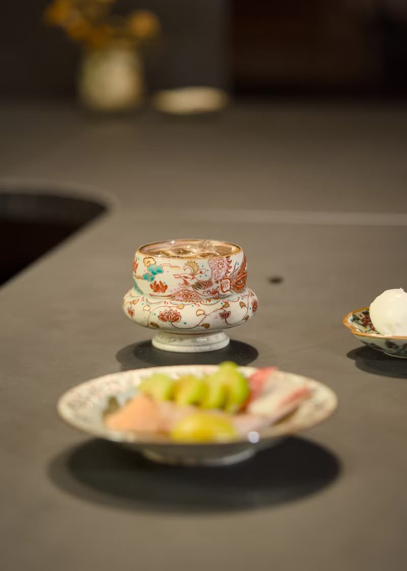 詩瓷集 中華唐風 釉上彩及描金靈獸鳳凰紋 景德鎮手作咖啡杯230ml
