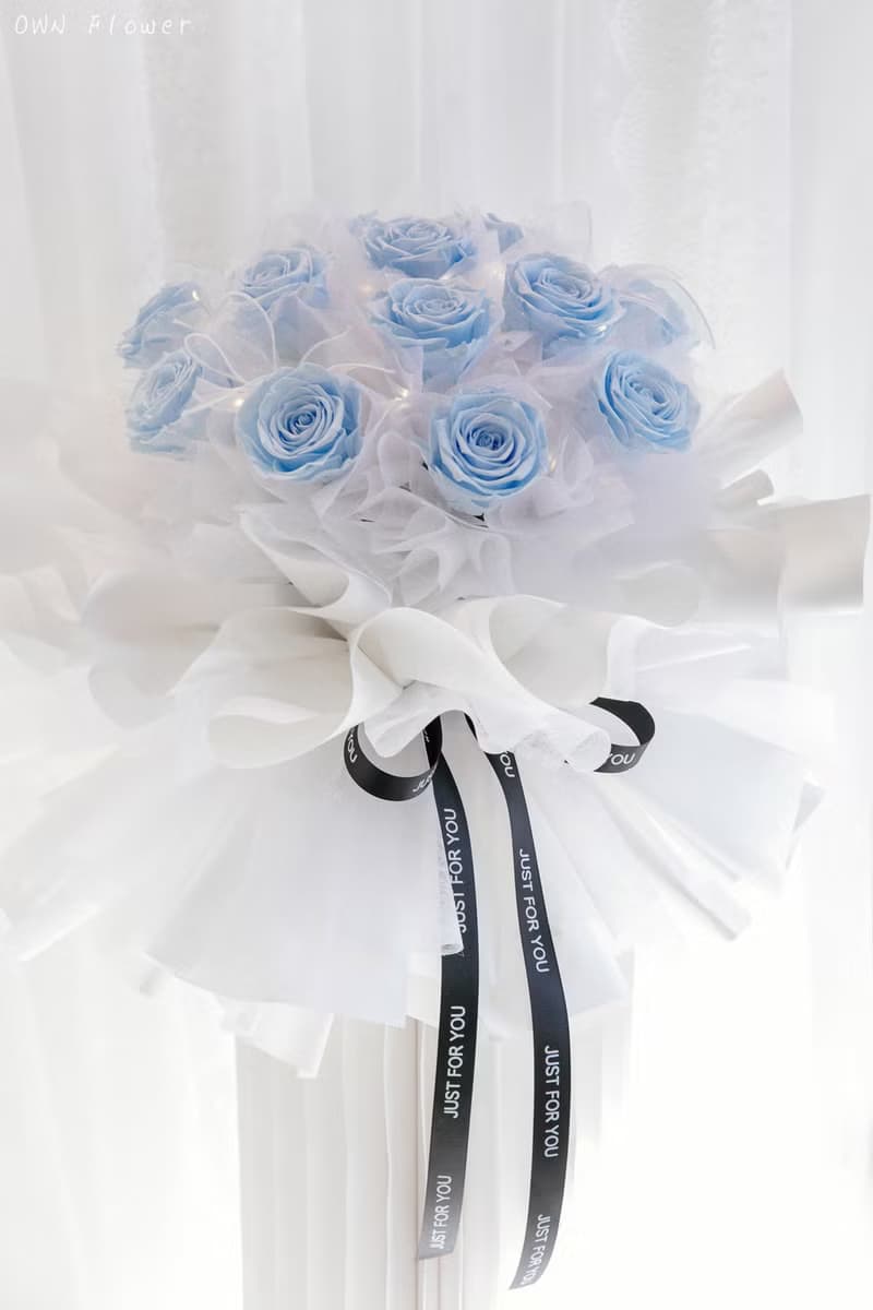 大型花束/求婚花束/藍玫瑰花束/永生花花束/情人節花束/七夕花束