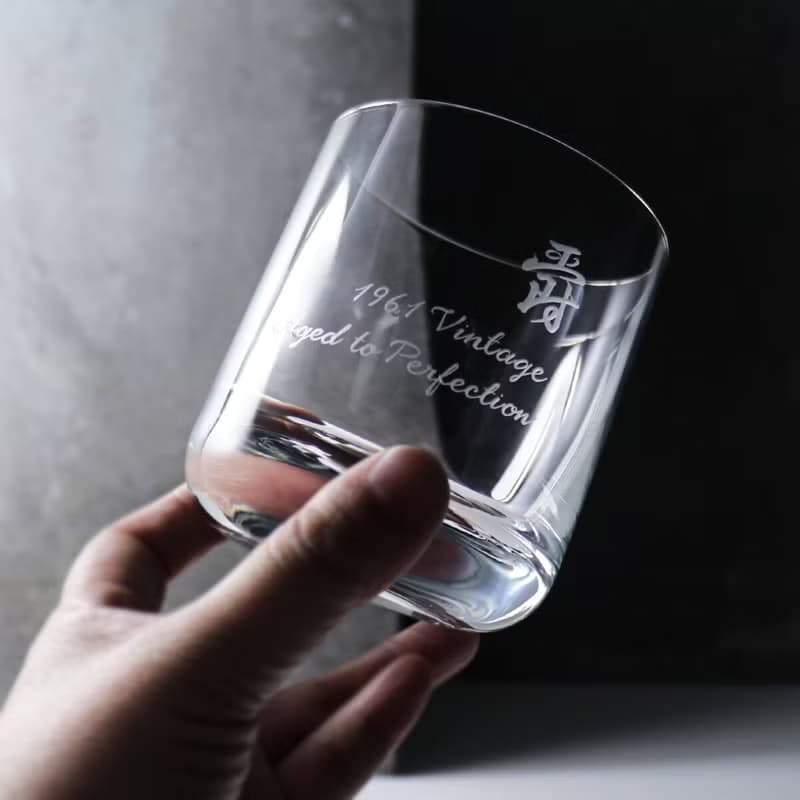 285cc【SCHOTT ZWIESEL德國蔡司】書法字水晶威士忌杯