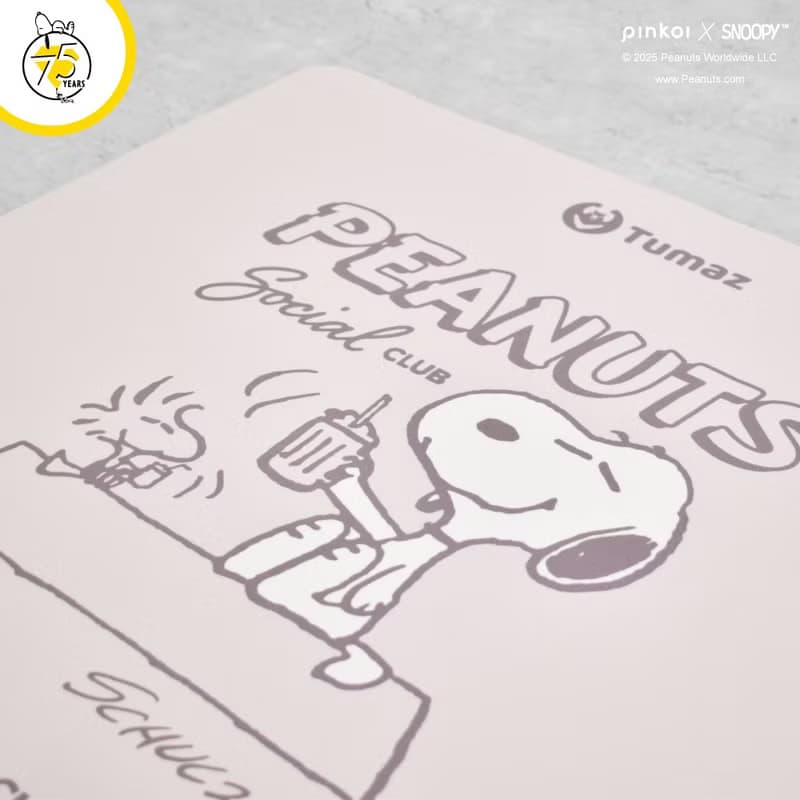 【Pinkoi x SNOOPY】史努比 75周年麂皮方形超慢跑墊| SNOOPY正版