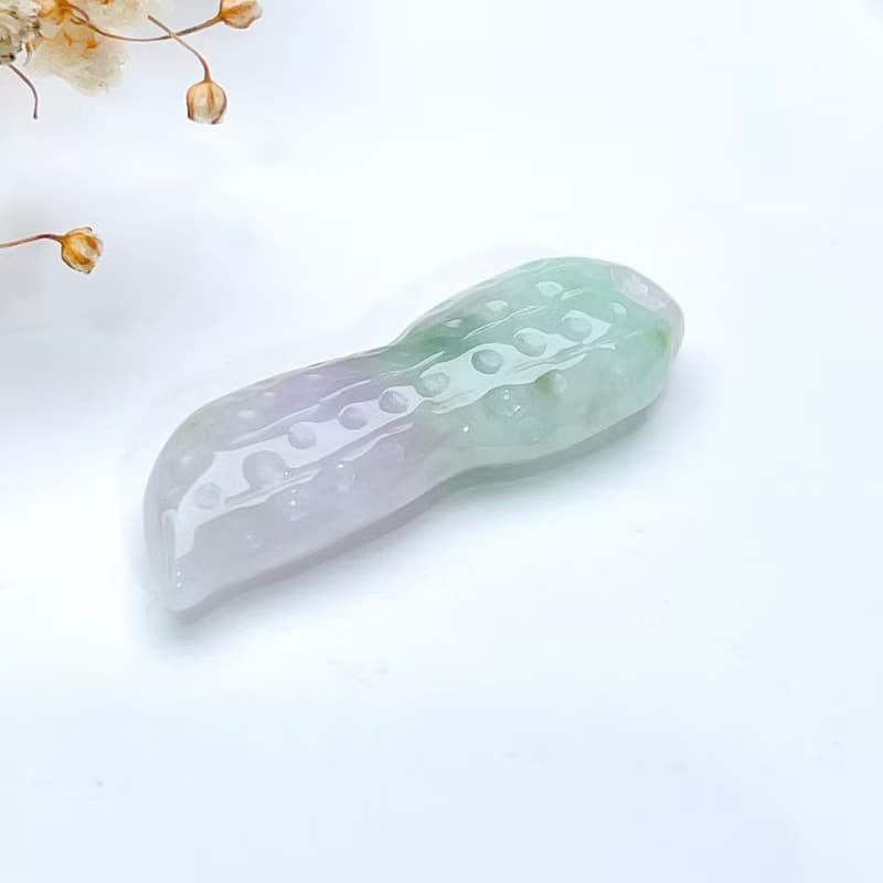 【好事花生】三彩翡翠花生項鍊 | 天然緬甸玉翡翠A貨 | 送禮