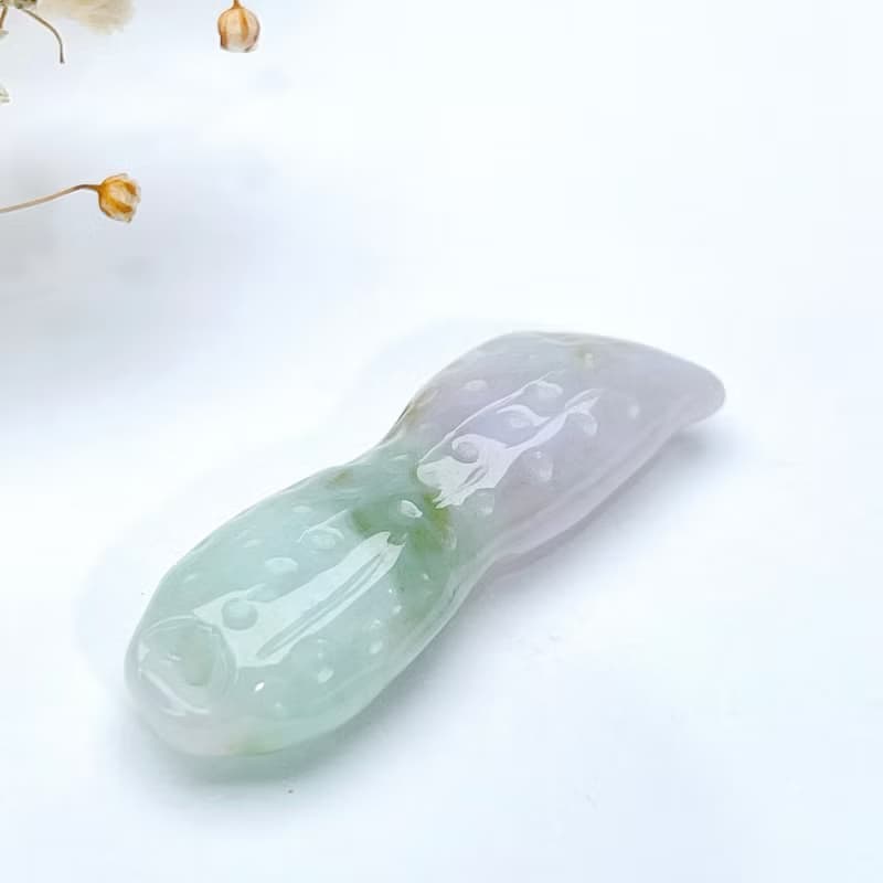 【好事花生】三彩翡翠花生項鍊 | 天然緬甸玉翡翠A貨 | 送禮