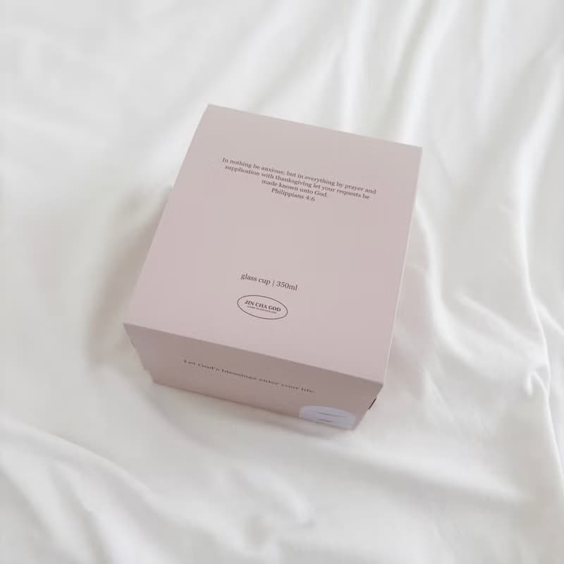JIN CHA GOD-把手雙層玻璃杯 經文款 至於我和我家