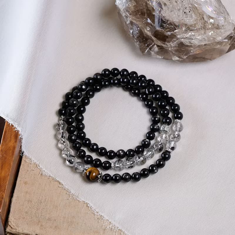金運石 閃靈鑽 黃虎眼 三圈 手鍊 天然礦石水晶