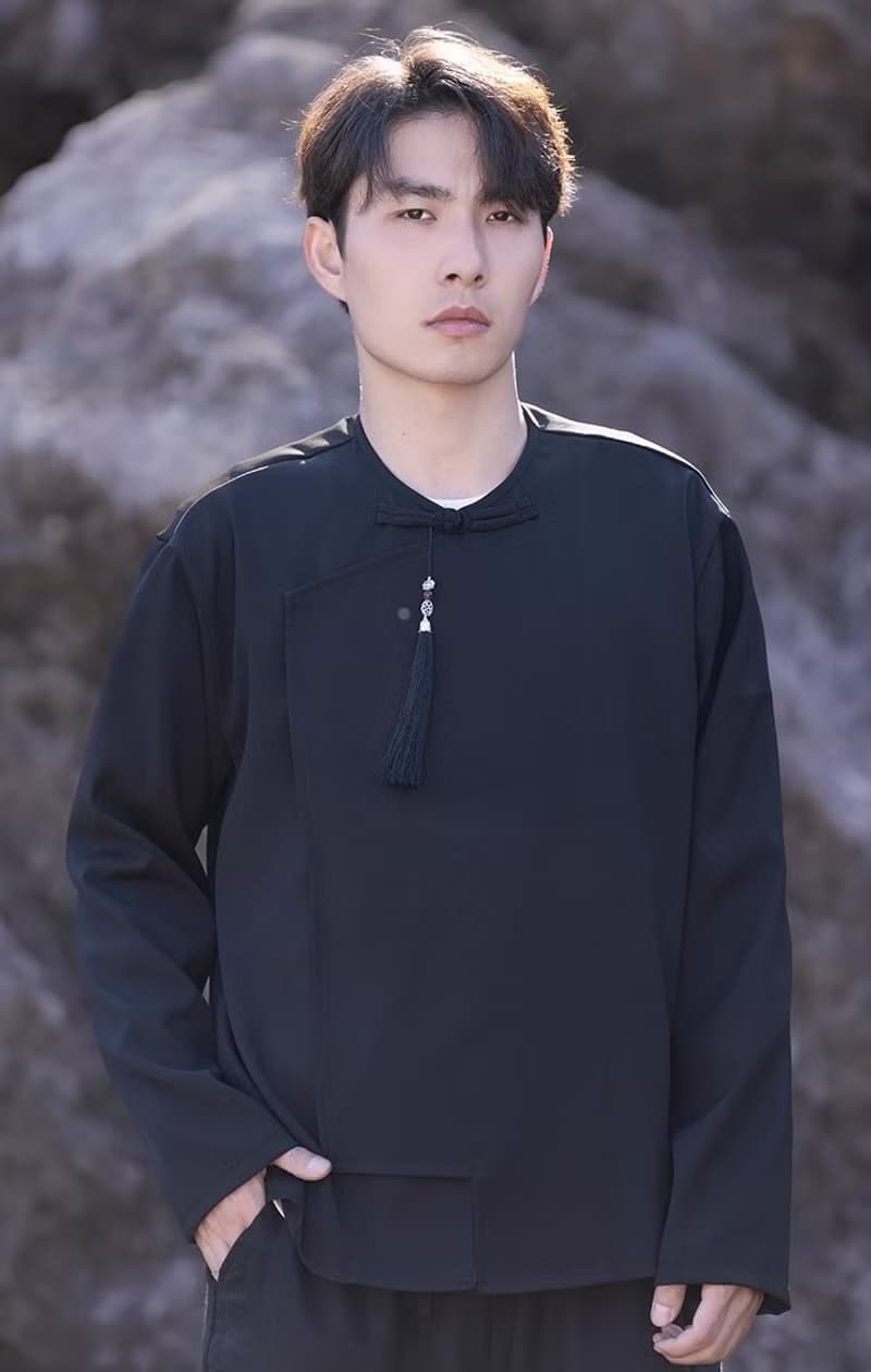 中式復古 中國風立領襯衫