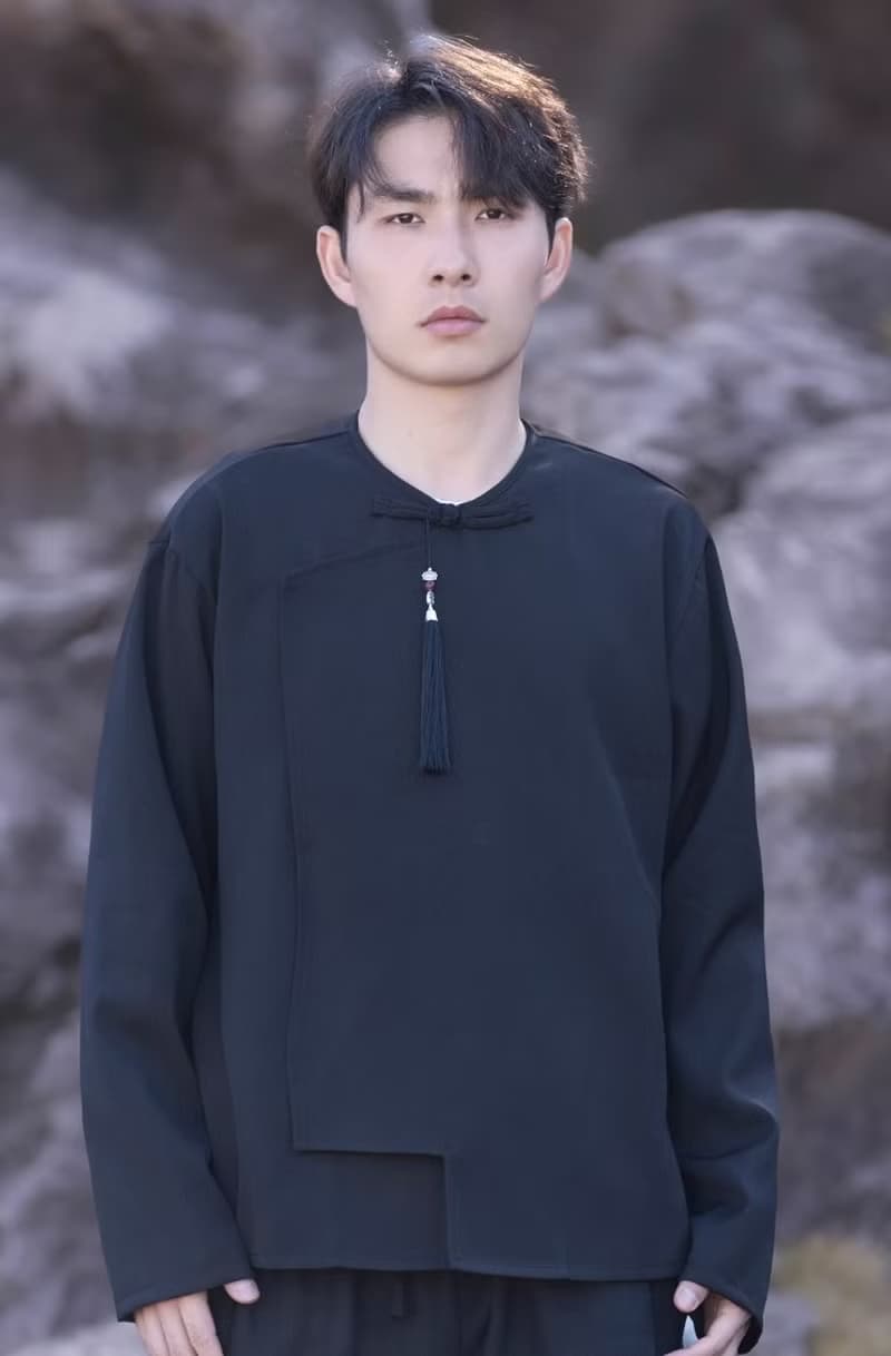 中式復古 中國風立領襯衫