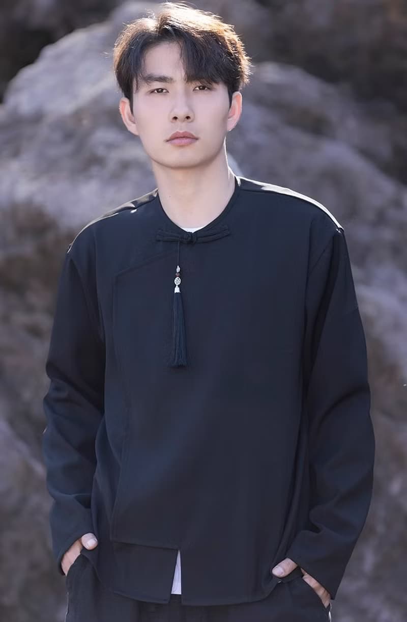 中式復古 中國風立領襯衫