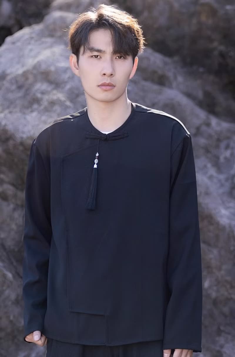 中式復古 中國風立領襯衫