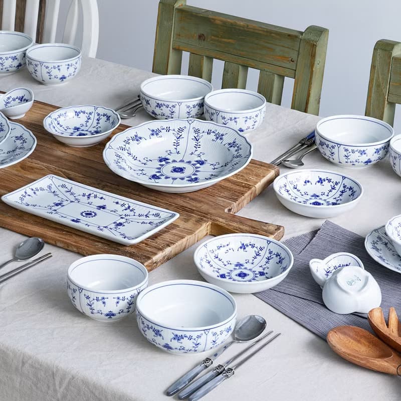 庫倫洛夫古堡清新橢圓深盤-24CM / 新婚成家送禮