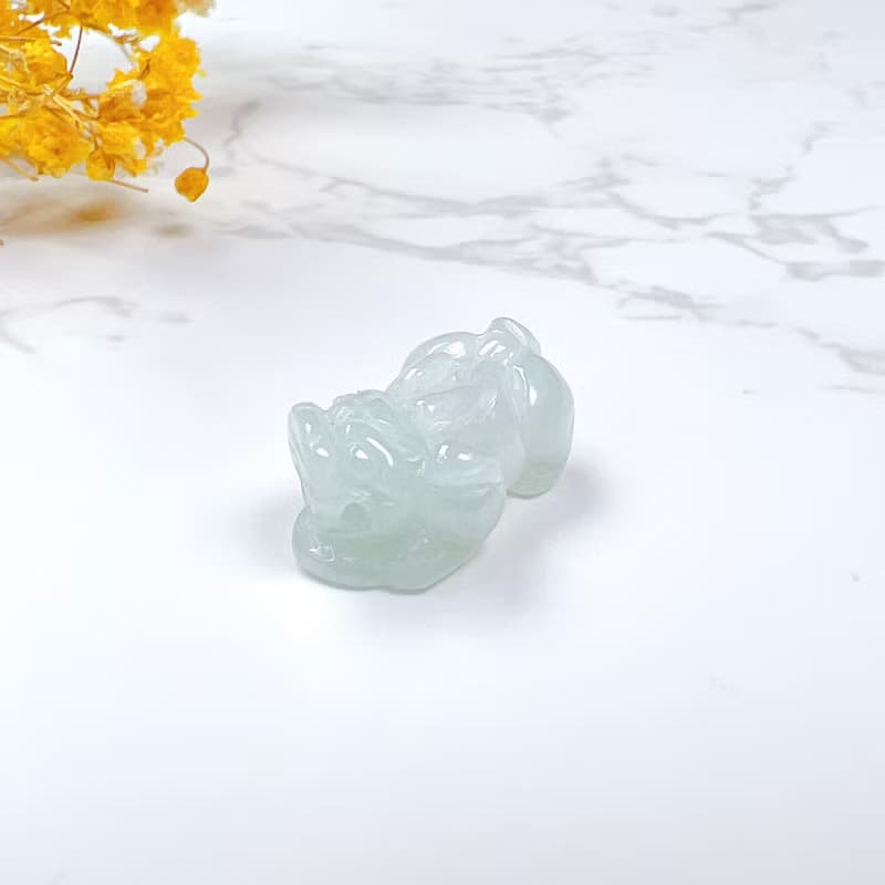 【招財神獸】冰種翡翠貔貅項鍊擺飾 | 天然緬甸玉翡翠A貨 | 送禮