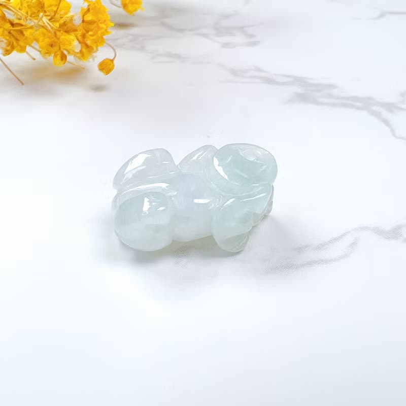 【招財神獸】冰種翡翠貔貅項鍊擺飾 | 天然緬甸玉翡翠A貨 | 送禮