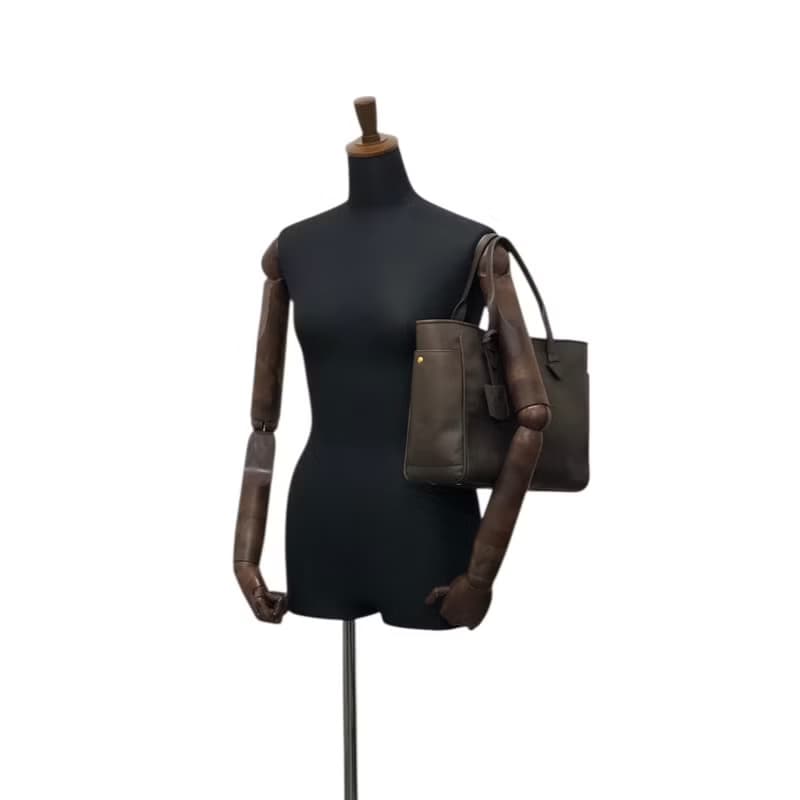 【 日本直送　名牌中古包 】LOEWE ロエベ ハンドバッグ ブラウン ロゴ レザー vintage ヴィンテージ オールド i7rj5t