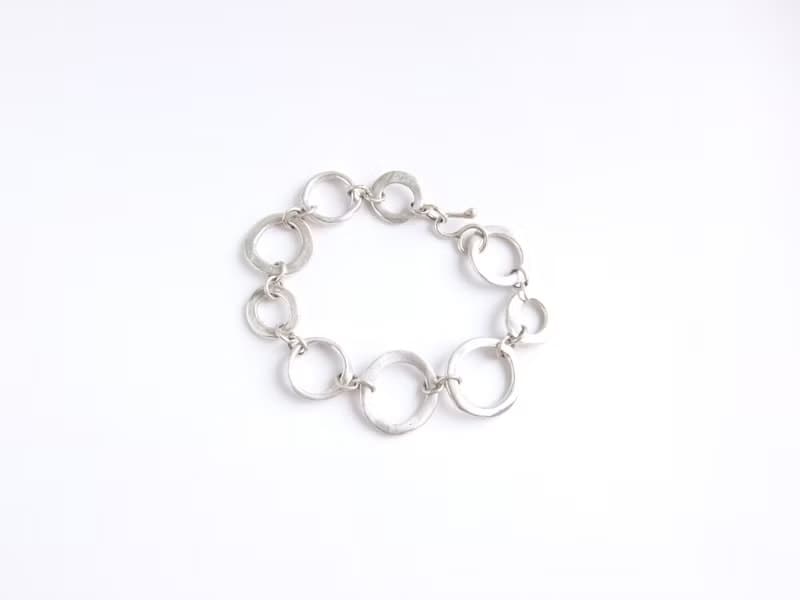 圈圈純銀手鍊