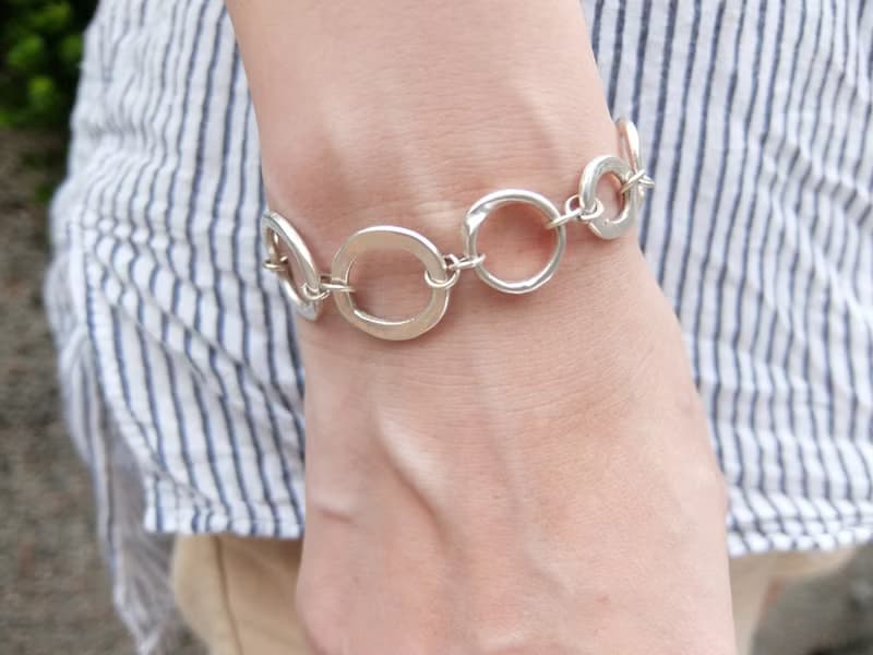 圈圈純銀手鍊