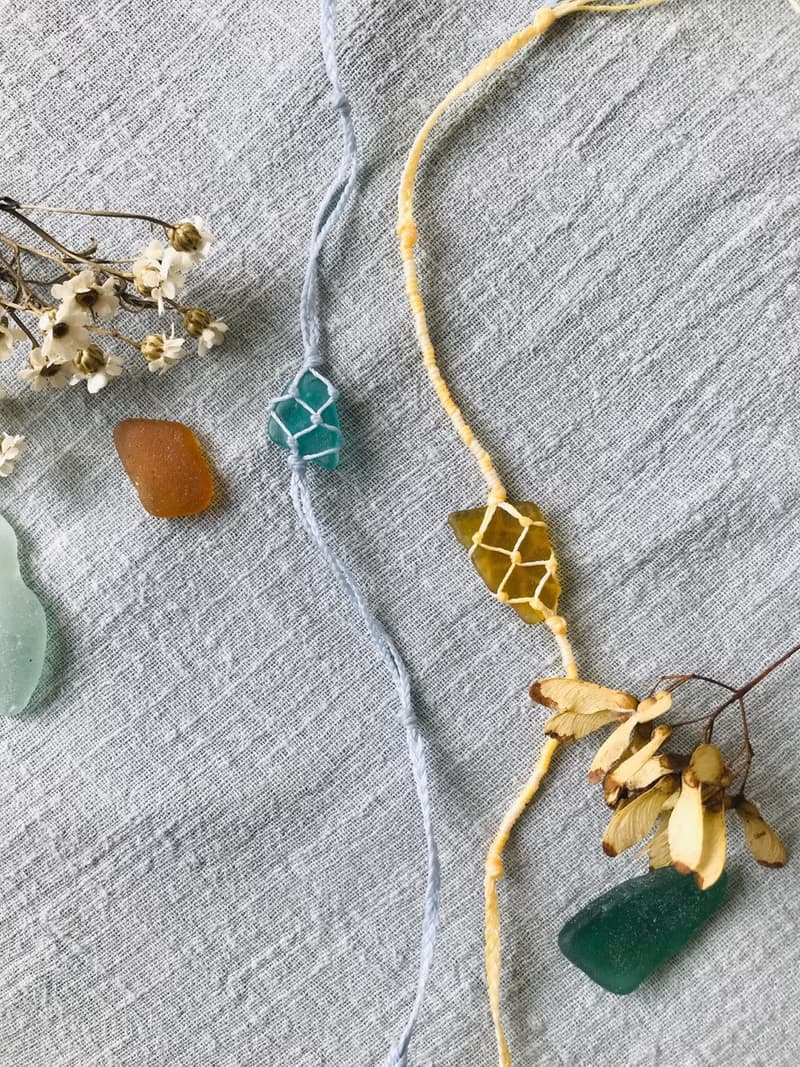 非常人x海石小姐 編織海玻璃手鍊