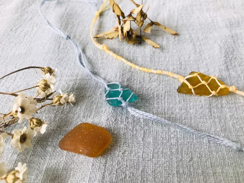 非常人x海石小姐 編織海玻璃手鍊