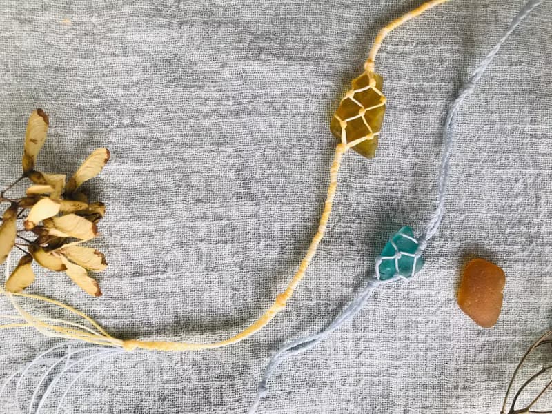 非常人x海石小姐 編織海玻璃手鍊