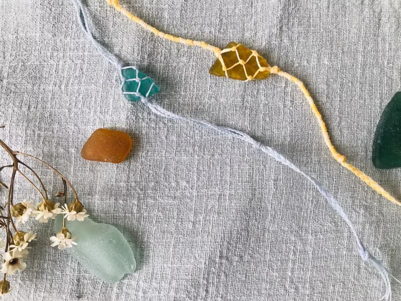 非常人x海石小姐 編織海玻璃手鍊