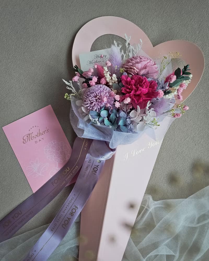 愛的永生花束盒