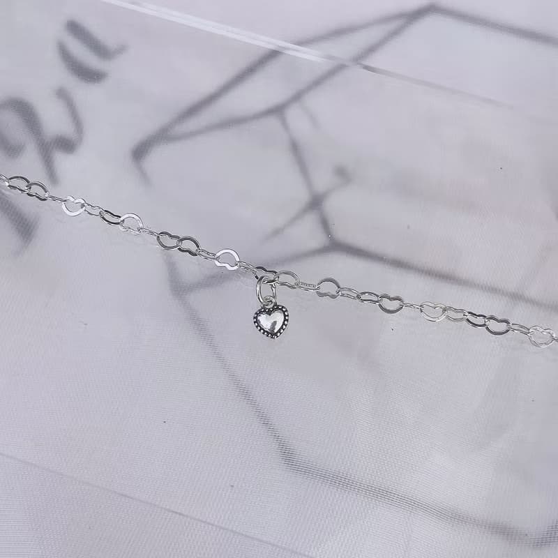 七月葉金工 / Attachment 2愛心手鍊 /925純銀手鍊