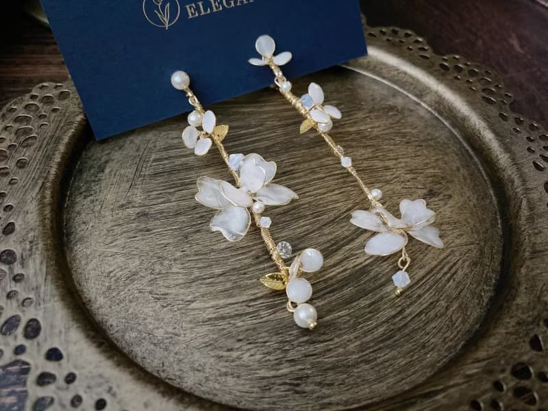 swarovski跳舞香水不對稱氣質長耳環