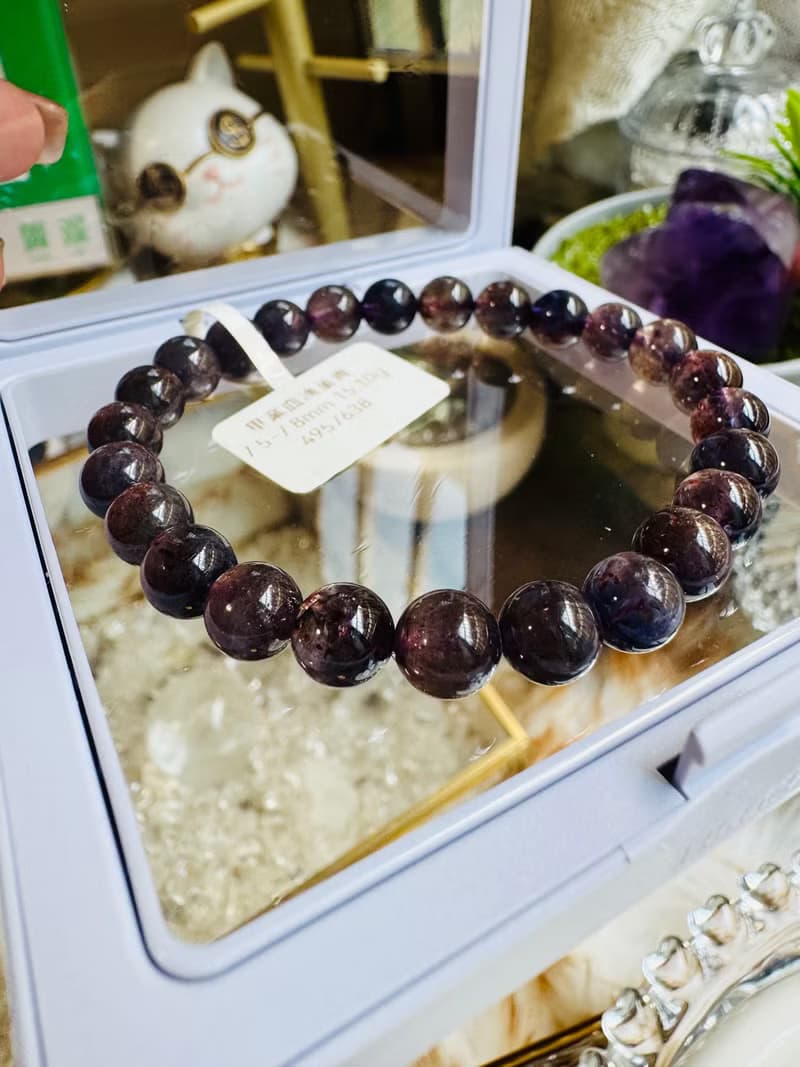 畢業璀璨血滴菫青石7.5-7.8mm15.10g彩麟光守財增加人緣開發靈性