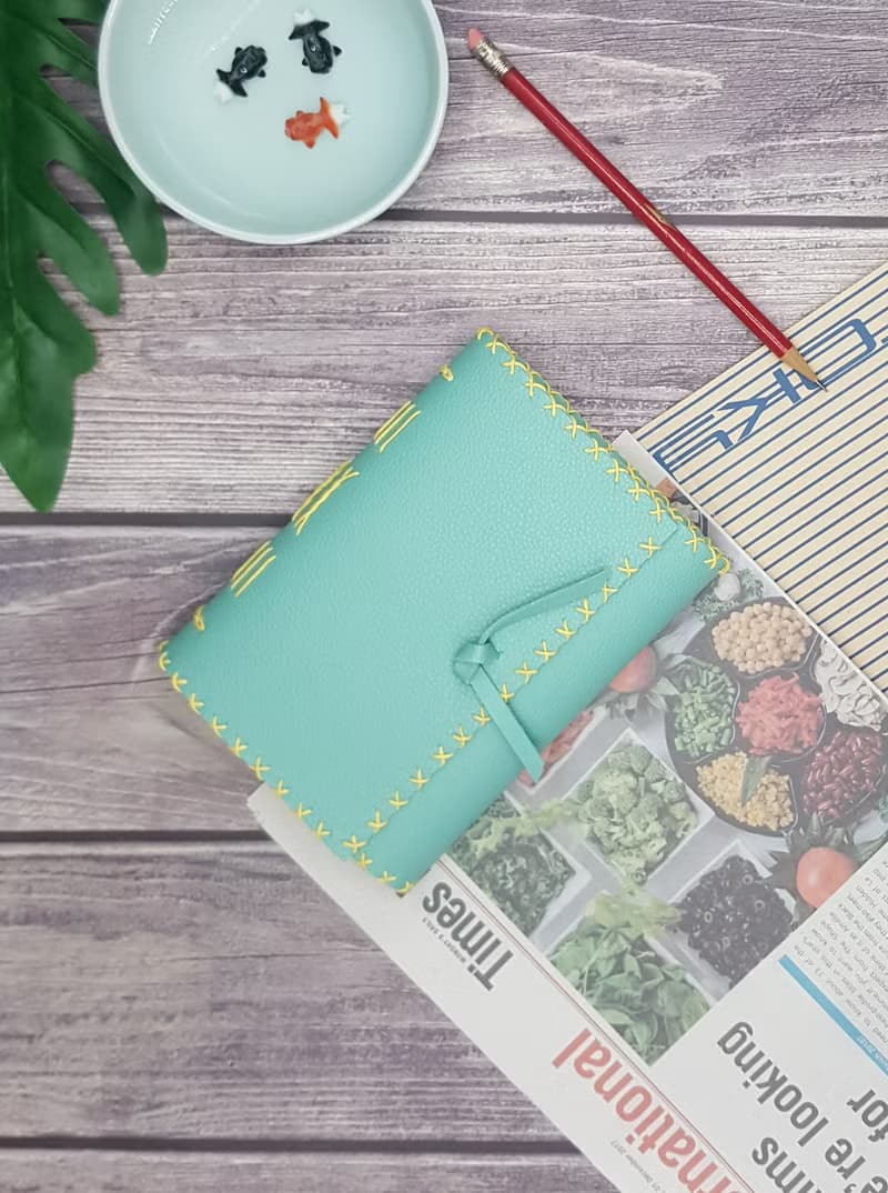 Long Stitching Journal - Pastel Special - Mint Green Colour