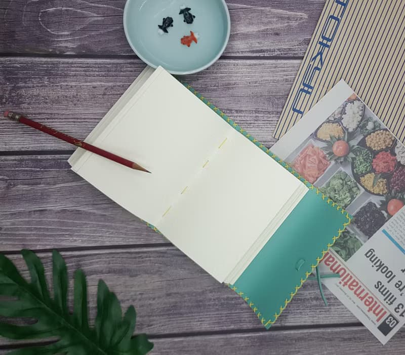 Long Stitching Journal - Pastel Special - Mint Green Colour