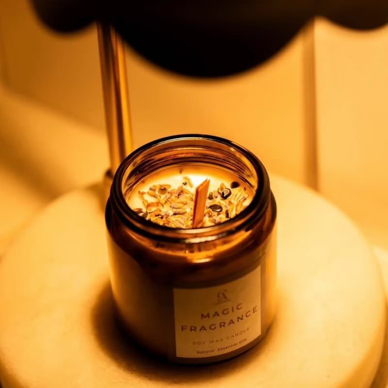 天然大豆蠟燭 淨化磁場香氛魔法蠟燭 融蠟燈蠟燭 100g 單顆蠟燭