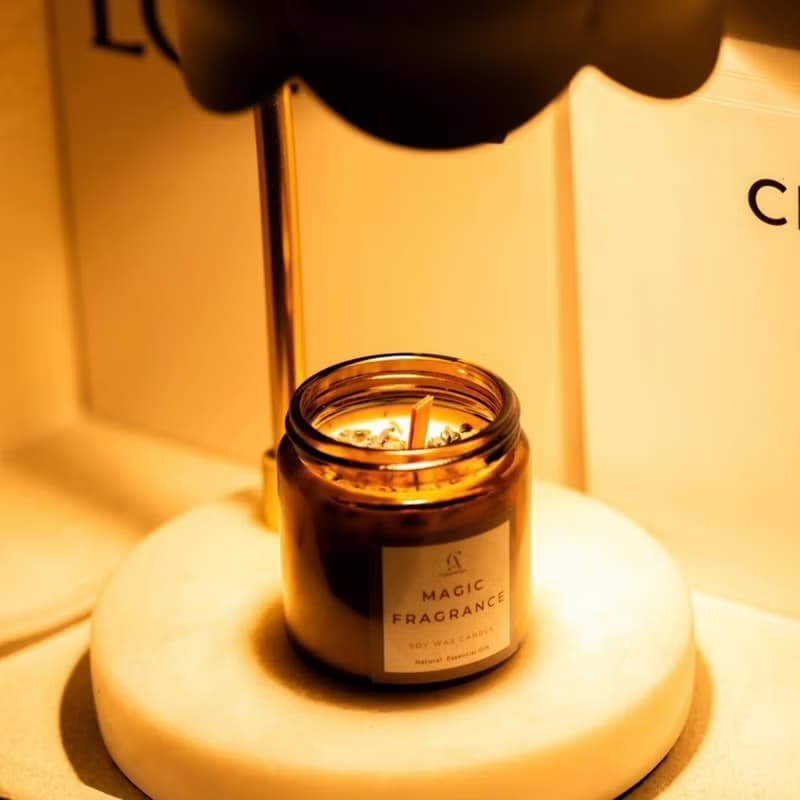 天然大豆蠟燭 淨化磁場香氛魔法蠟燭 融蠟燈蠟燭 100g 單顆蠟燭