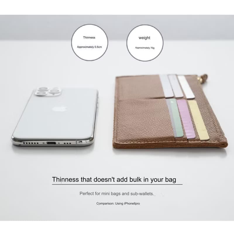 バッグインウォレット 【 シュリンクレザー 】 サブ財布 薄型 姫路レザー HS44K