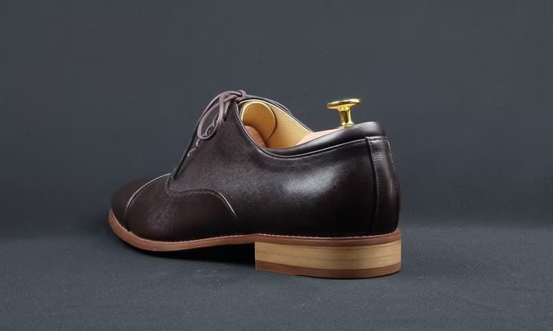 Captoe 經典橫飾牛津鞋-濃情巧克力