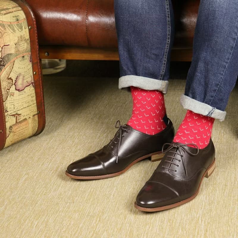 Captoe 經典橫飾牛津鞋-濃情巧克力