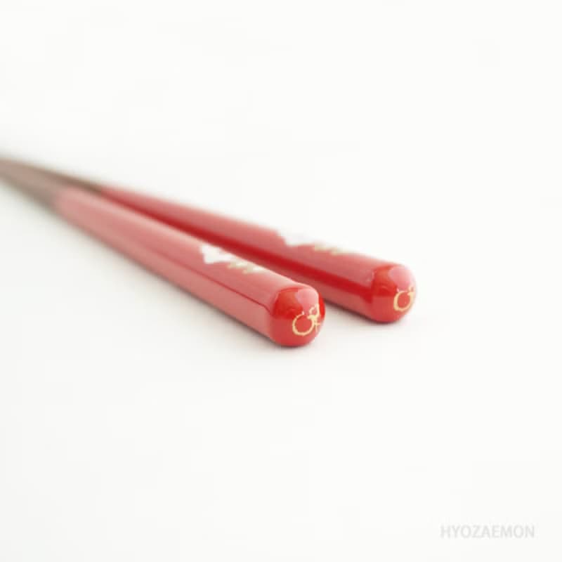 兵左衛門　箸ギフトセット　招き猫　食洗機対応箸　ねこ・中　21.5cm