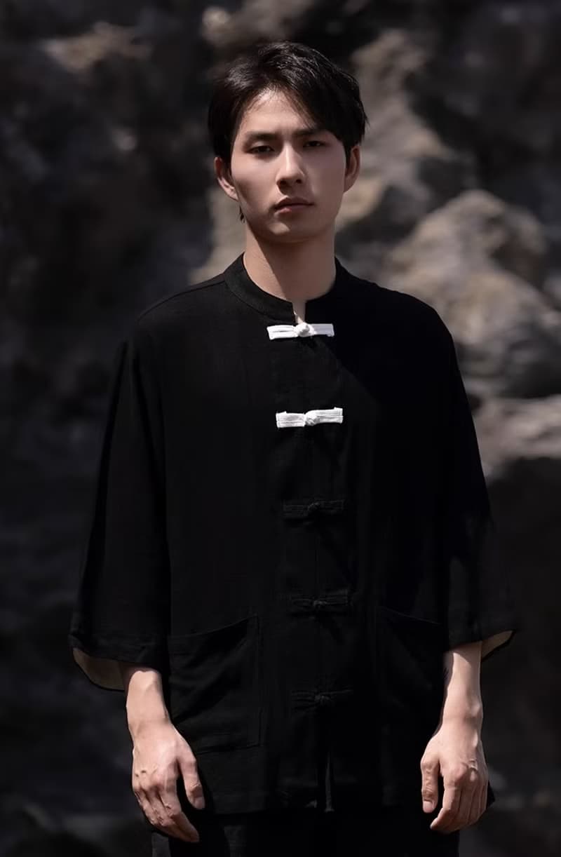 新中式復古 盤扣立領襯衫