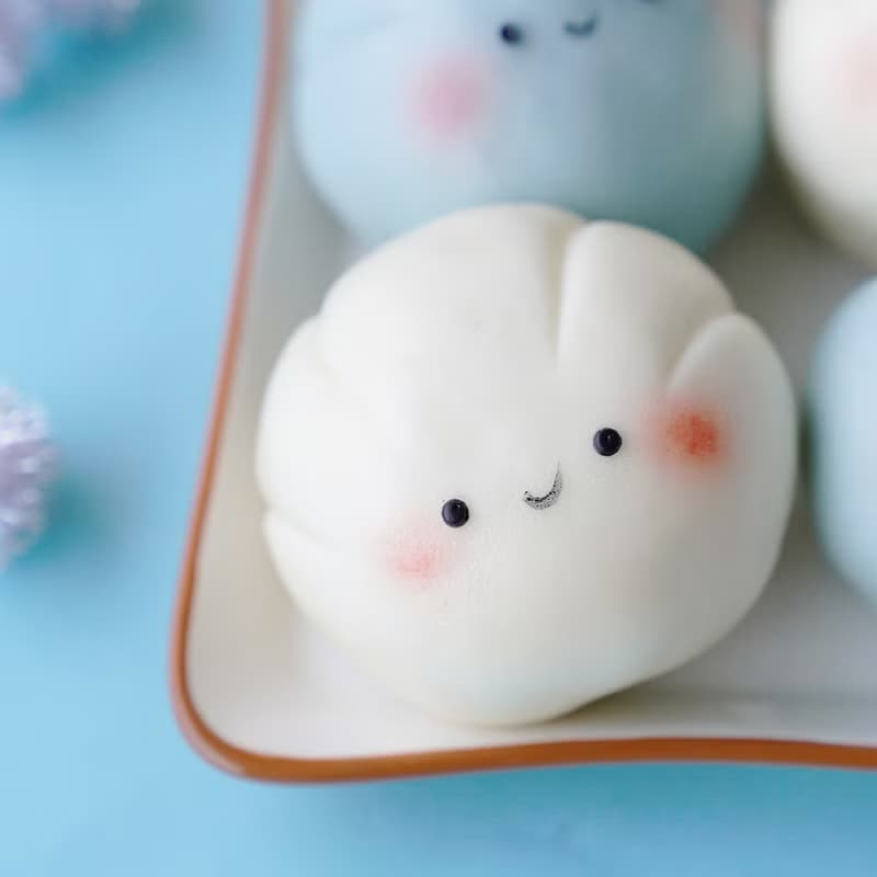 美姬饅頭 雲朵紅豆麻糬鮮乳造型饅頭 一盒6入